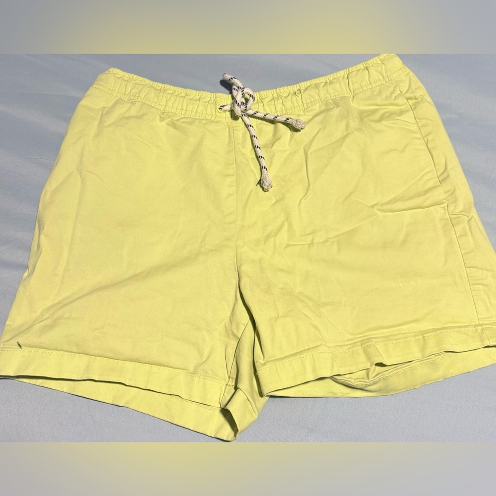 Yellow Drawstring Shorts